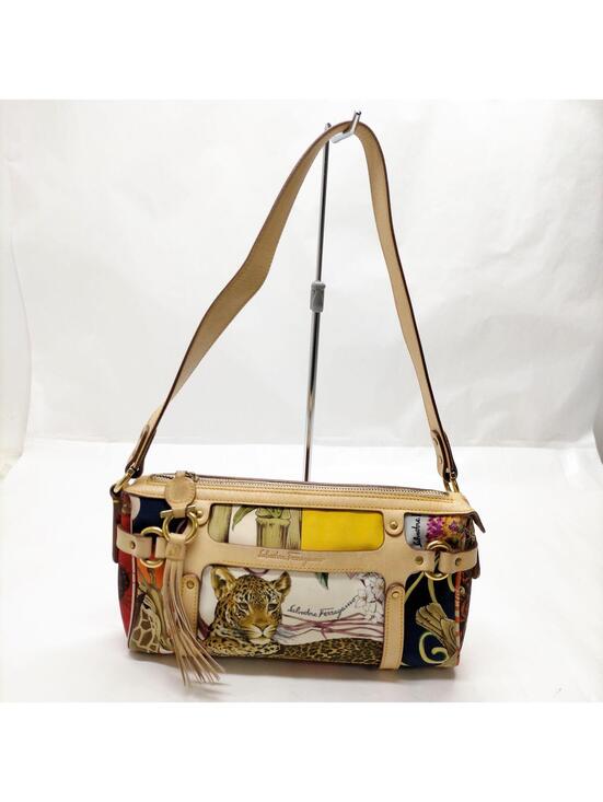 Handbags - Ferragamo Shoulder Bag Brown Nylon 5511161